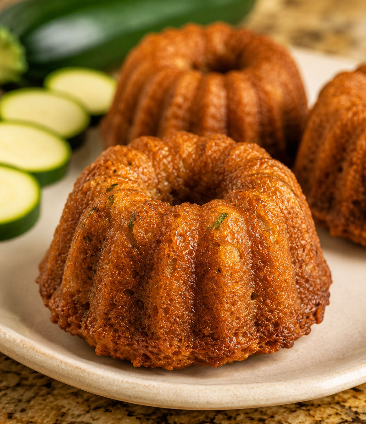 Mini Zucchini Bundts (3-Pack)